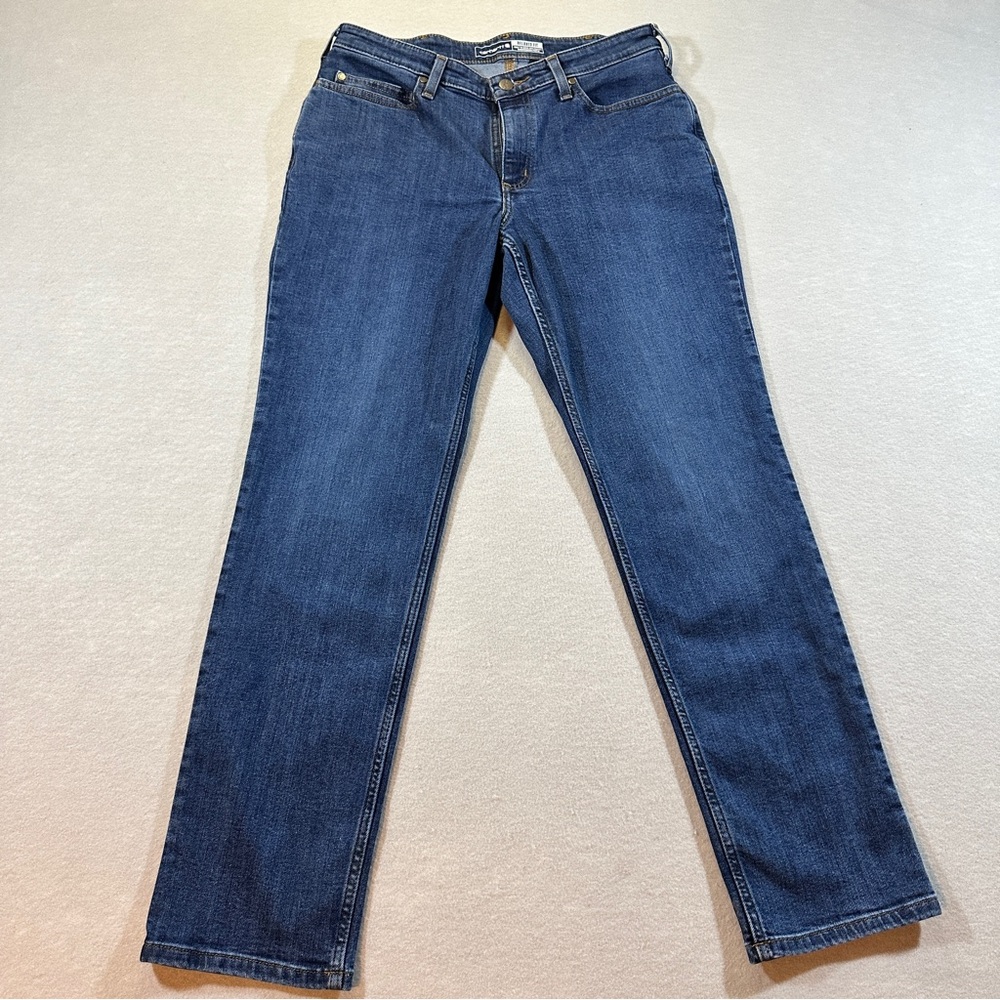 Carhartt Relaxed Fit Jeans Women’s 10 Regular Workwear Stretch Denim Blue 105383